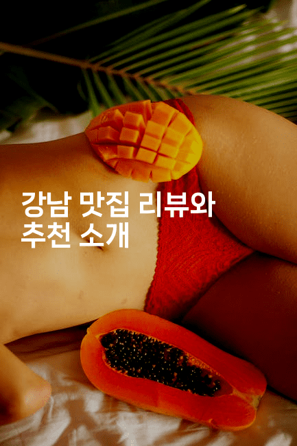 강남 맛집 리뷰와 추천 소개