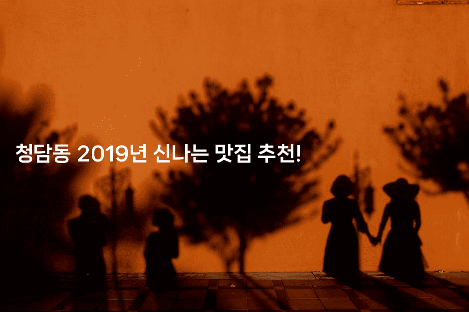 청담동 2019년 신나는 맛집 추천!-맛닥